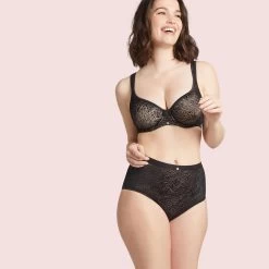 Culotte Noir Just Me 9 Culotte Noir Just Me -Soutiens-gorge Boutique BL03492 030 WEB 3