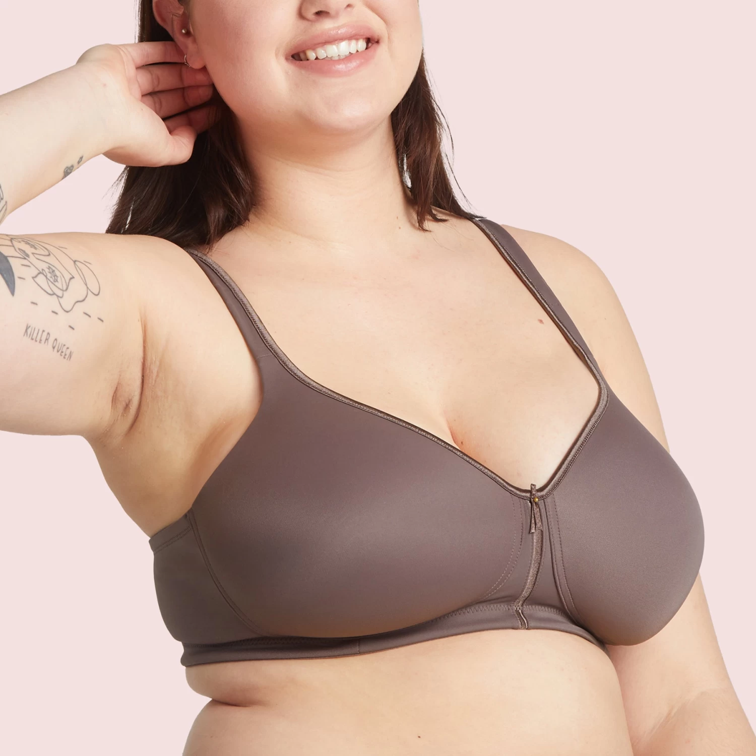 Soutien-gorge Sans Armatures Taupe Moulded Convertible 5 Soutien-gorge Sans Armatures Taupe Moulded Convertible – Image 3